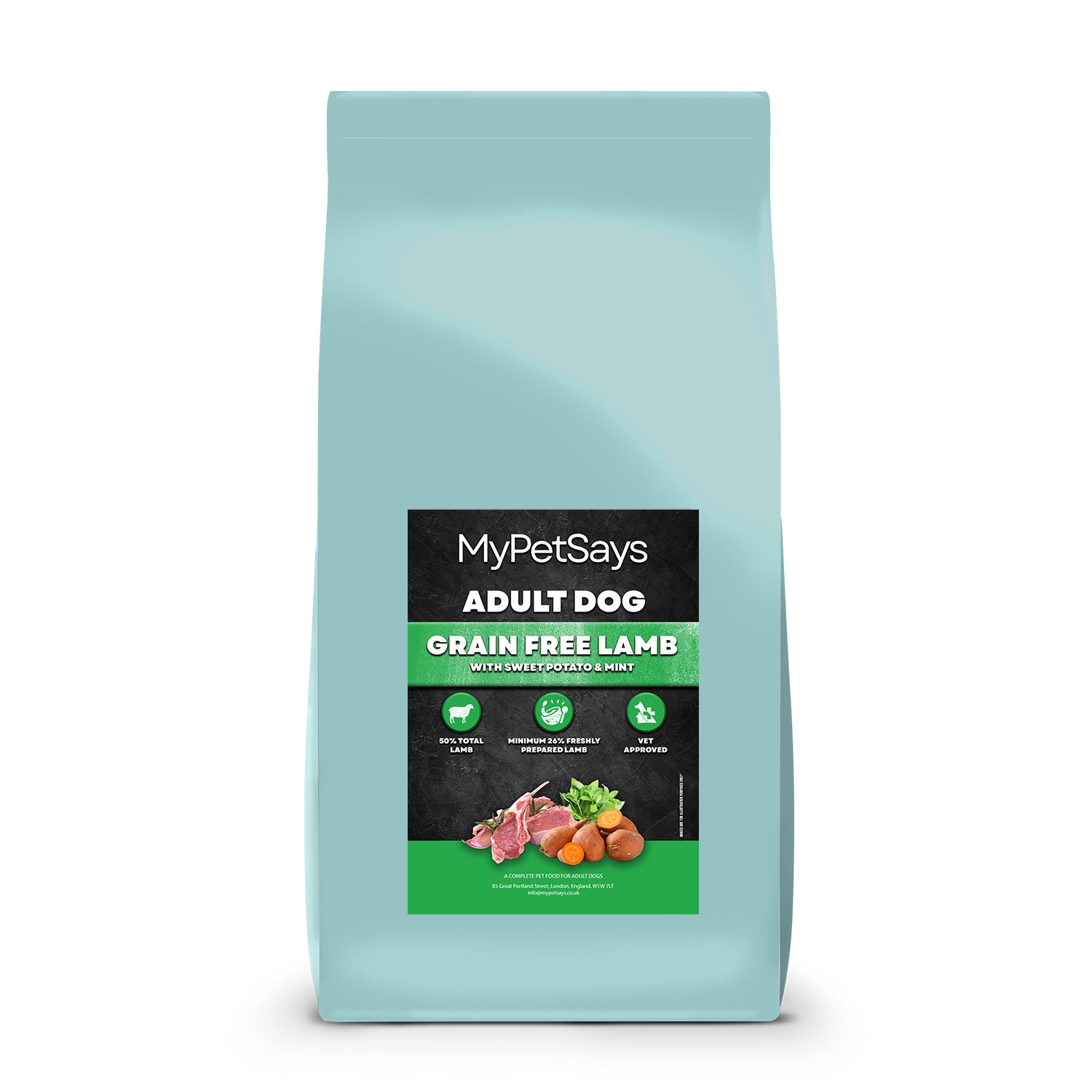 Grain Free Dog Food - Lamb, Sweet Potato & Mint