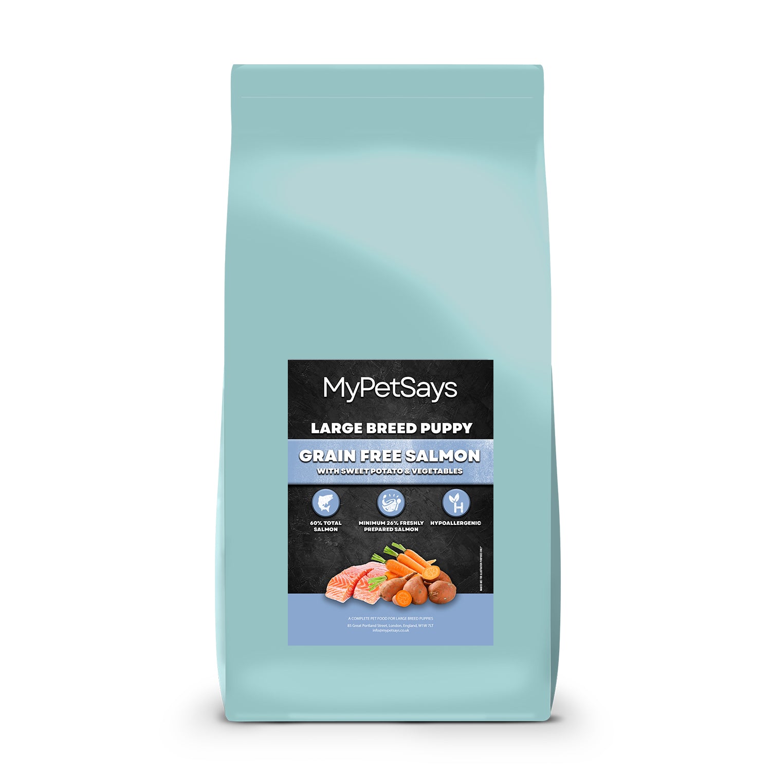 Grain Free Large Breed Puppy Food - Salmon with Sweet Potato & Vegetables