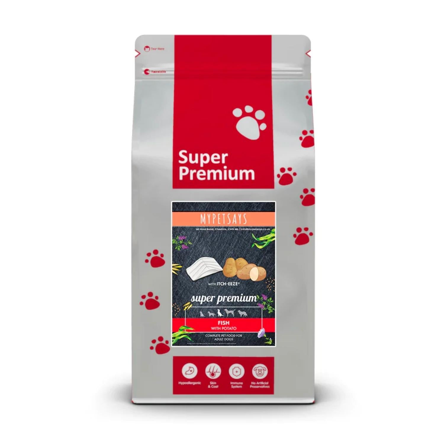 Super Premium Adult Dog Food Fish Potato with Skin Soothe