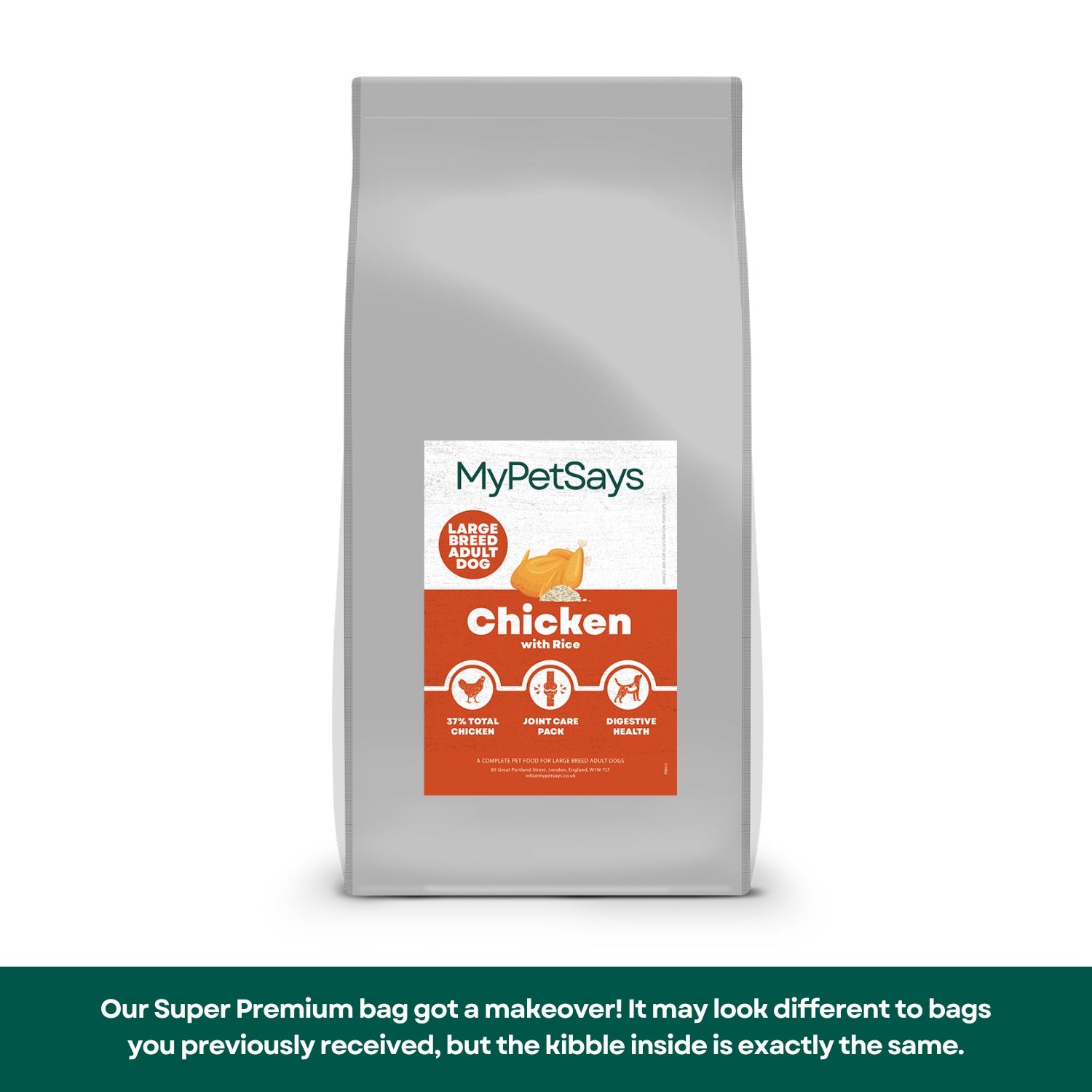Super Premium Large Breed Adult Dog Food - Chicken & Rice