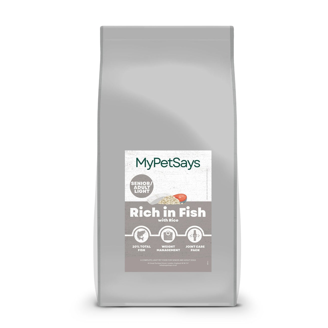 Super Premium Senior Light Dog Food - Fish & Rice