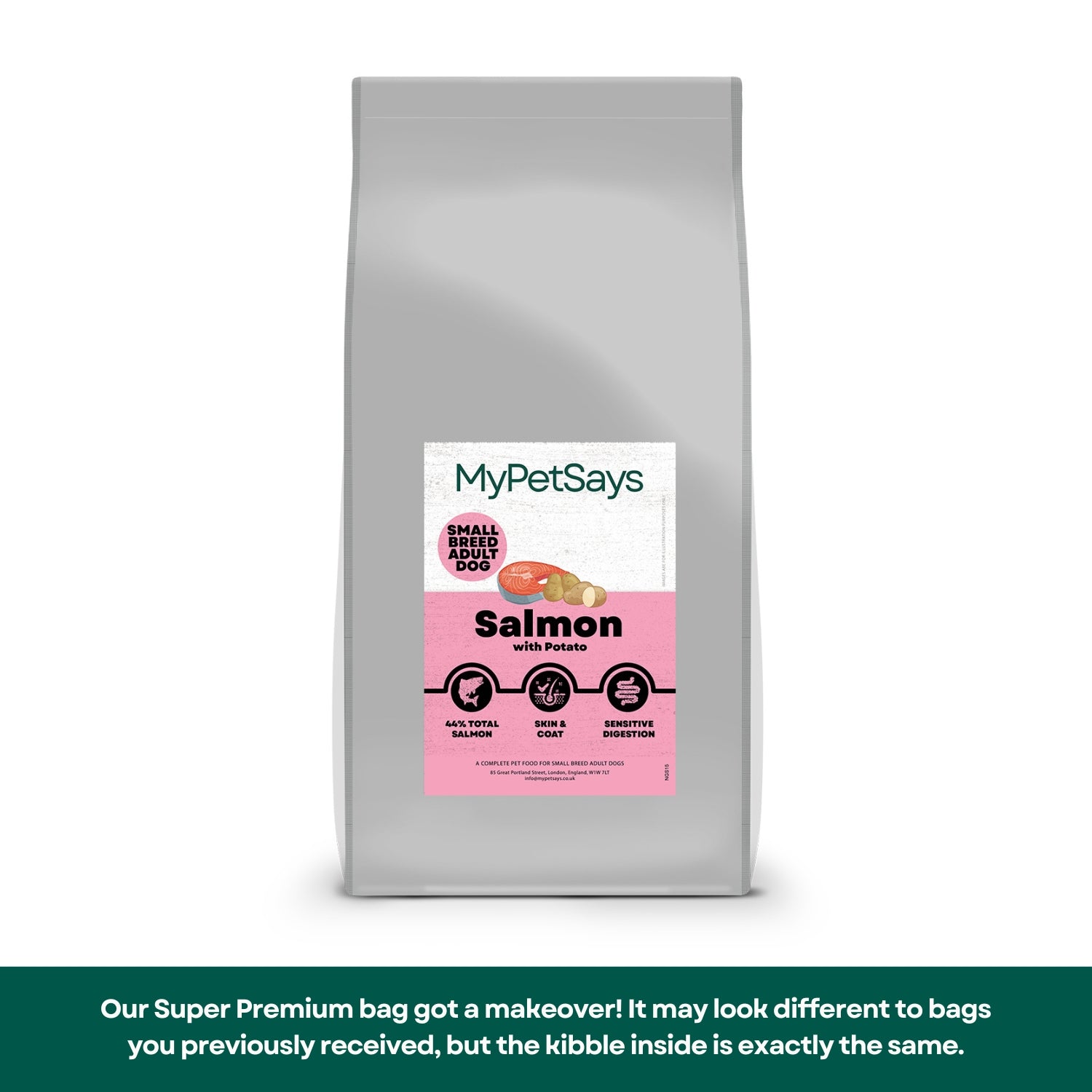 Super Premium Small Breed Adult Dog Food - Salmon & Potato