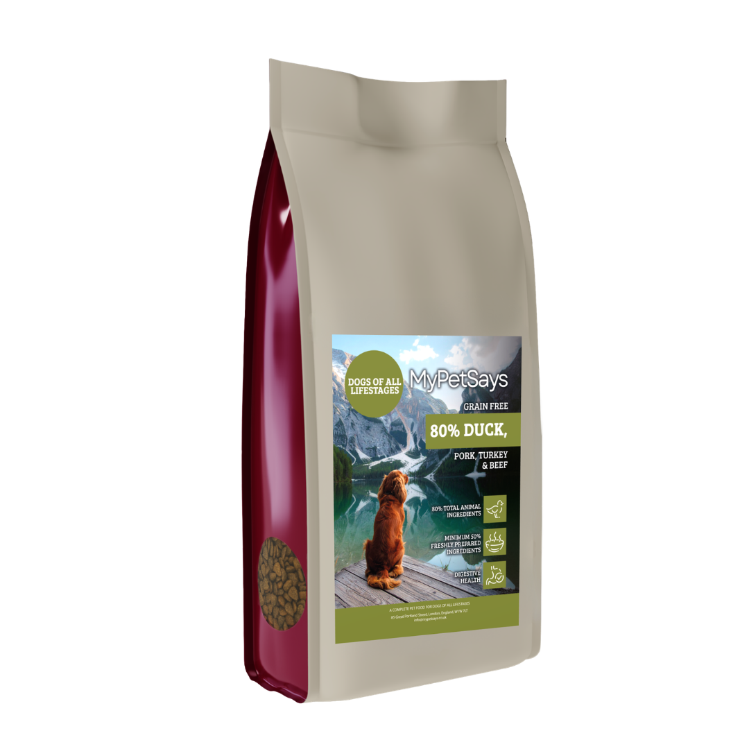 Wilderness 80 Grain Free Dog Food For All Lifestages - Duck, Pork, Turkey & Angus Beef