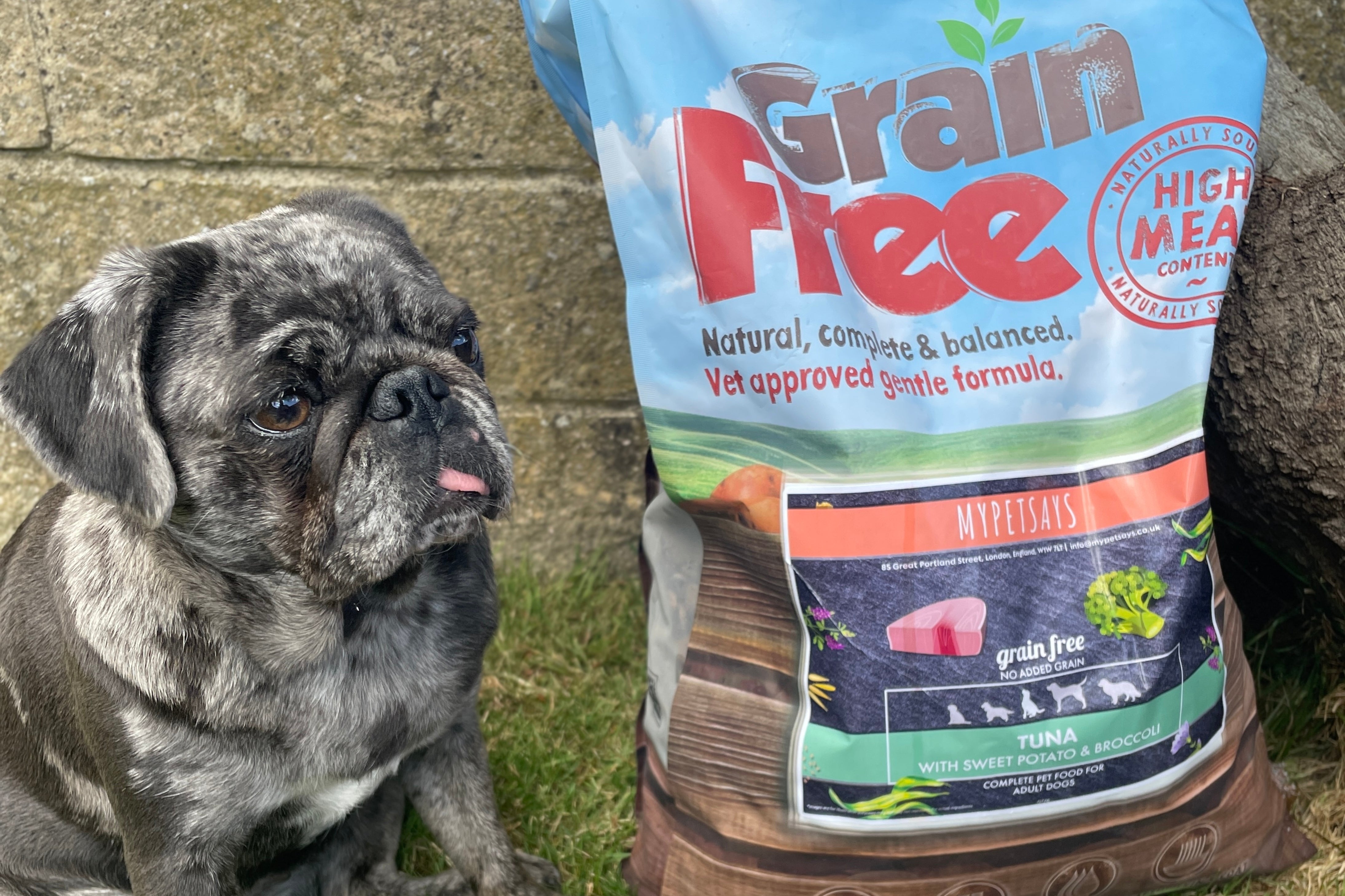 Grain Free Dog Food - Tuna with Salmon, Sweet Potato & Broccoli that contains omega-3 fatty acids 