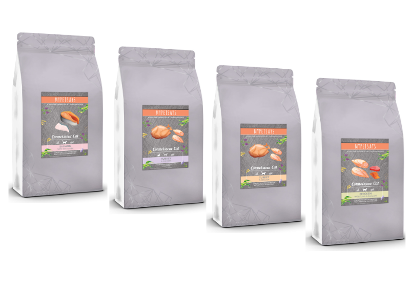 Introducing the new MyPetSays Connoisseur Cat Food Range