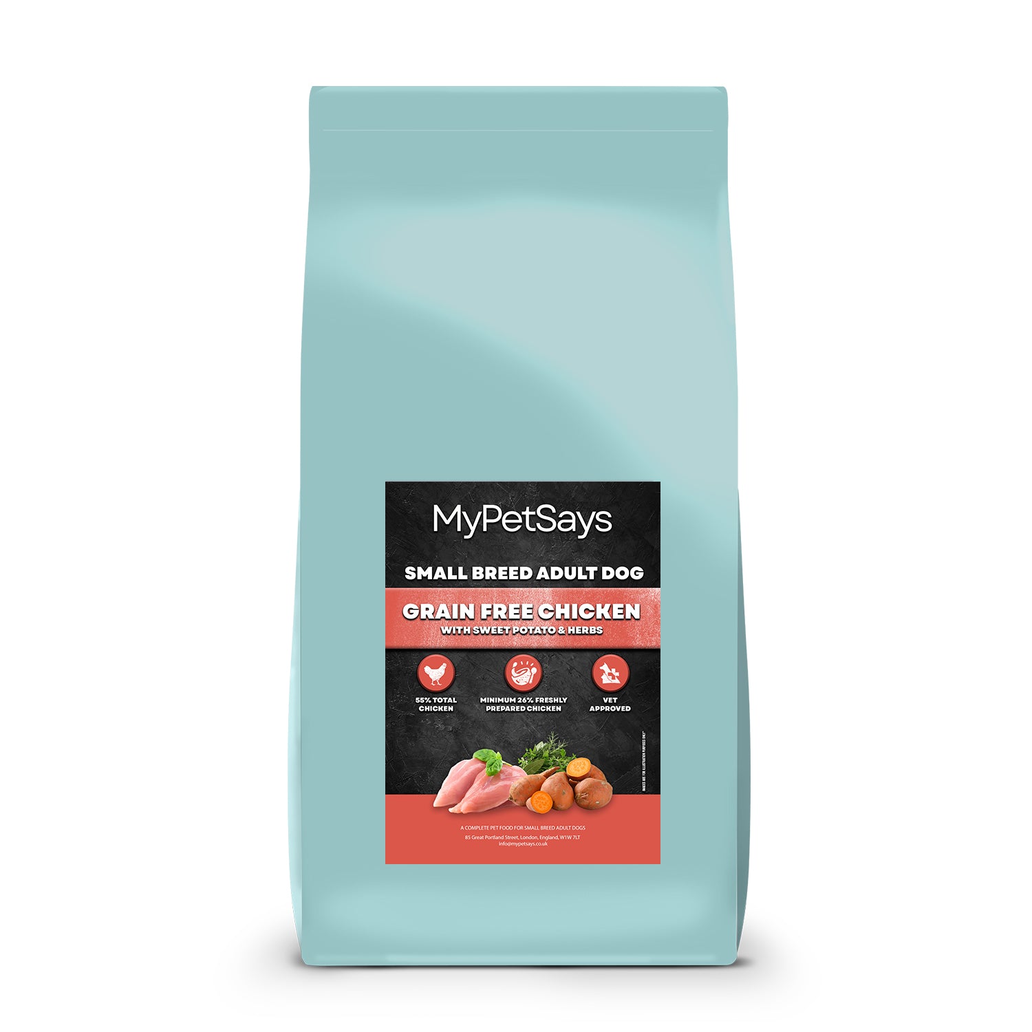 Grain Free Dog Food - Small Breed Chicken, Sweet Potato & Herb