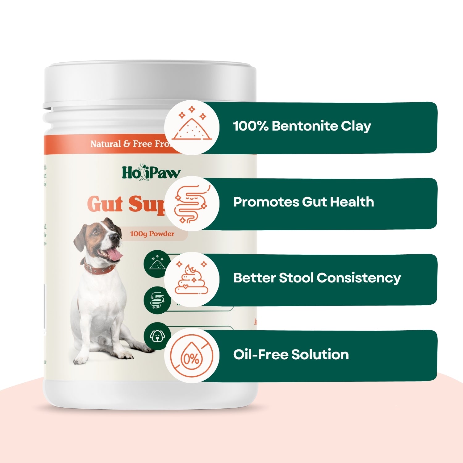 Benefits of Digestion Supplement Powder for Dogs with upset stomach and soft poo -  stop dog farting smelly