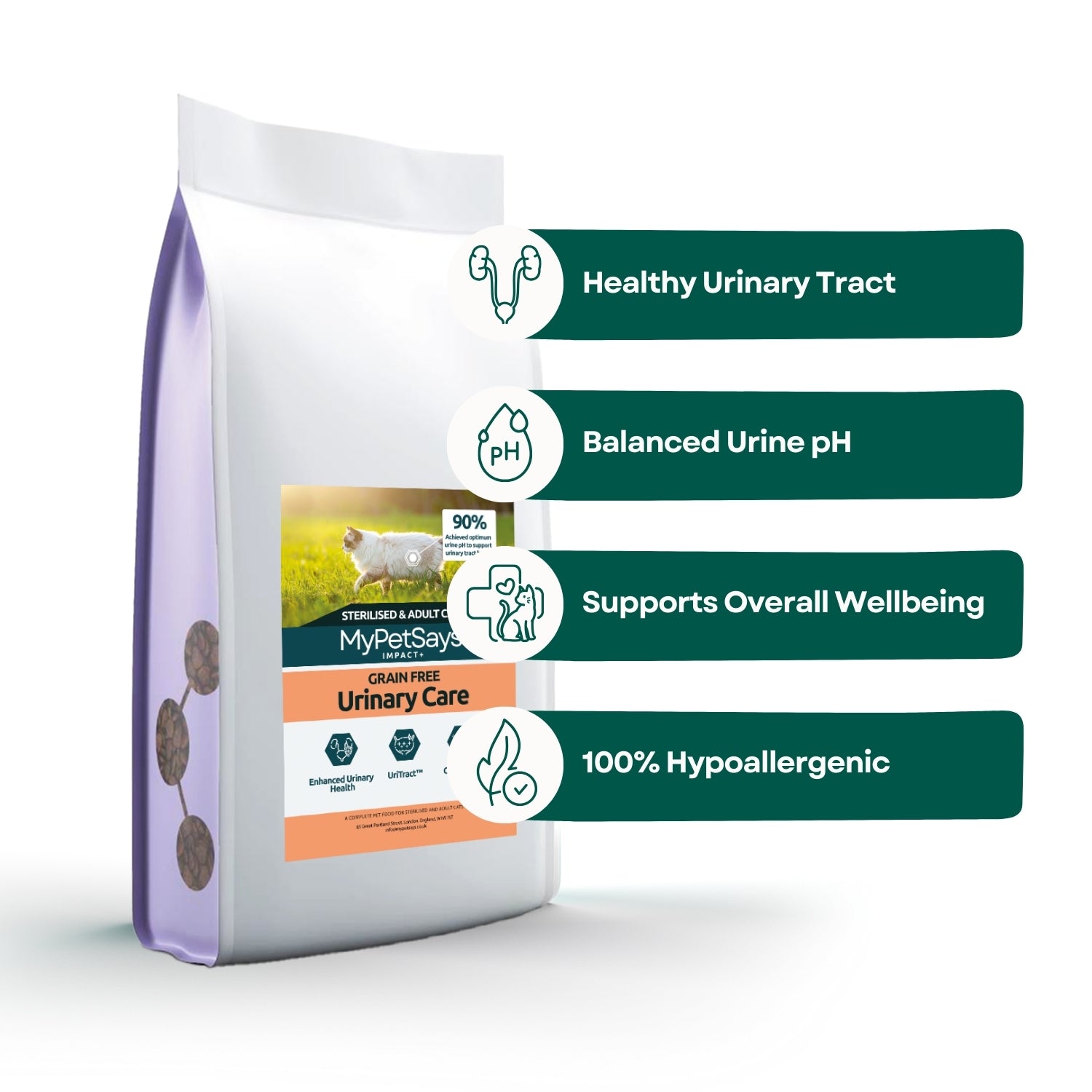 Benefits of Hydralysed Cat Food Impact+ Hypoallergenic Cat Food for Urinary Care - Chicken