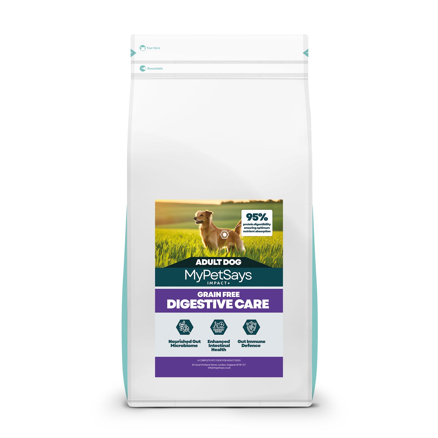 Impact Hypoallergenic Dog Food for Sensitive Stomach and Digestive Care -Turkey
