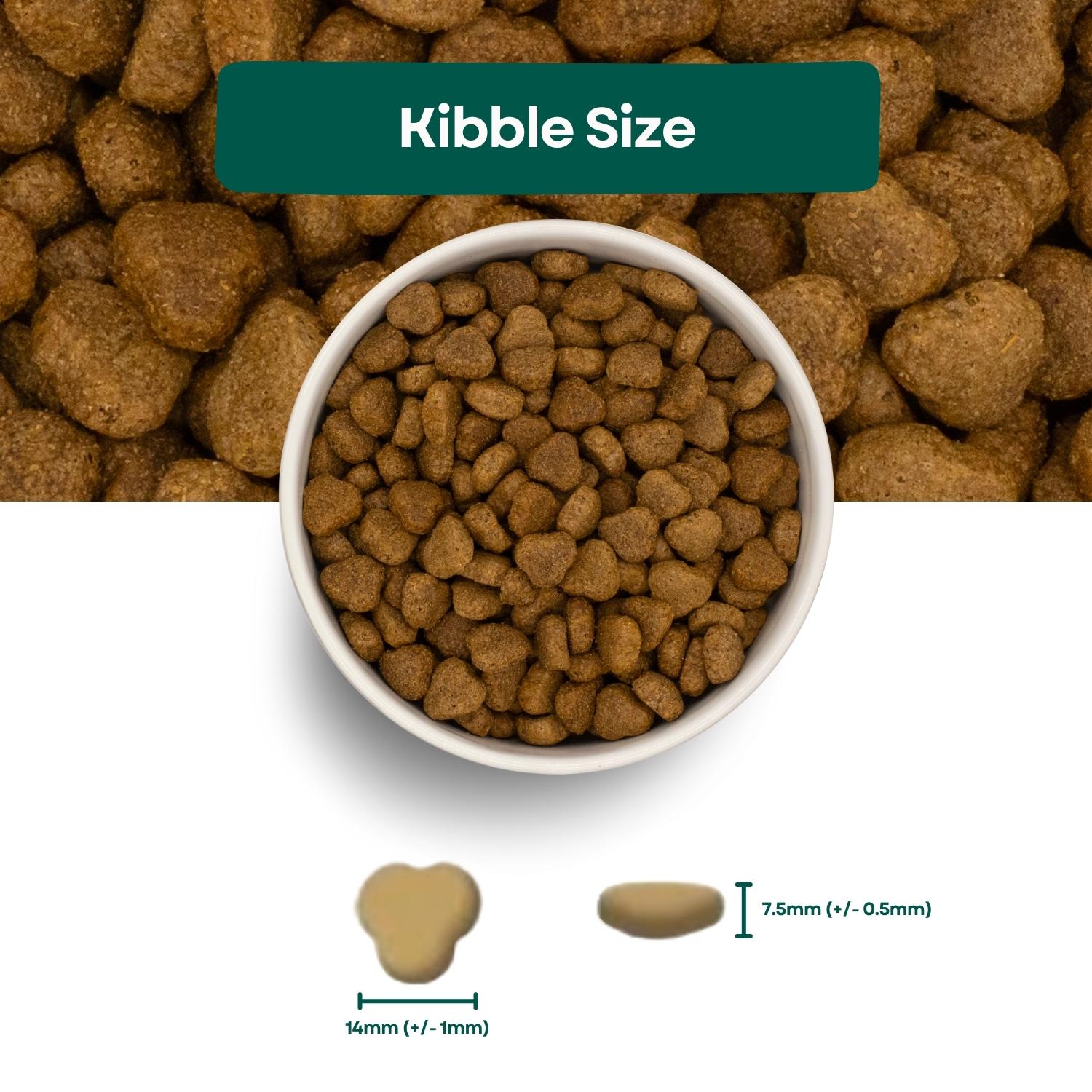 Kibble Size Naturals Adult Dog Food - Turkey & Rice