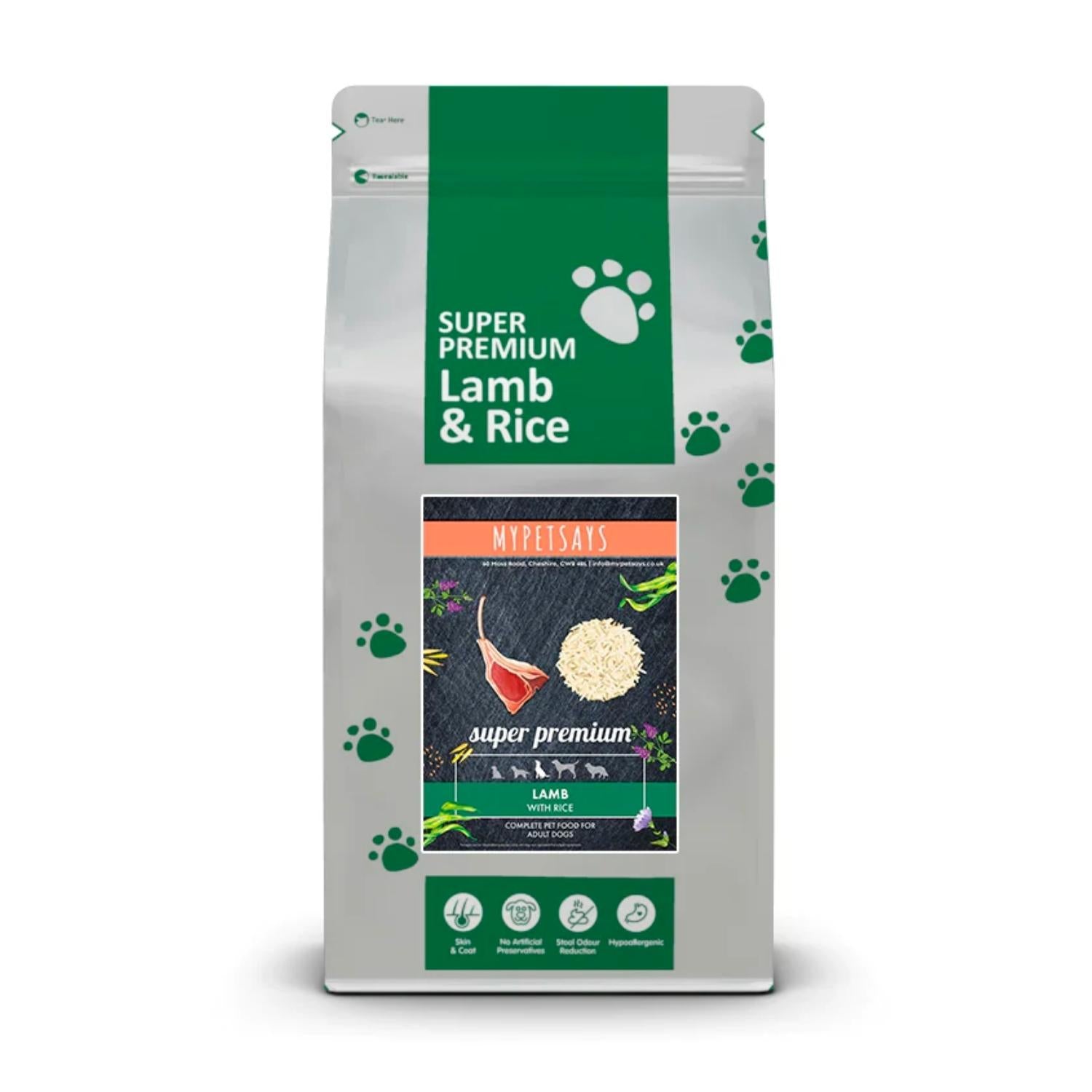 Super Premium Adult Dog Food - Lamb & Rice