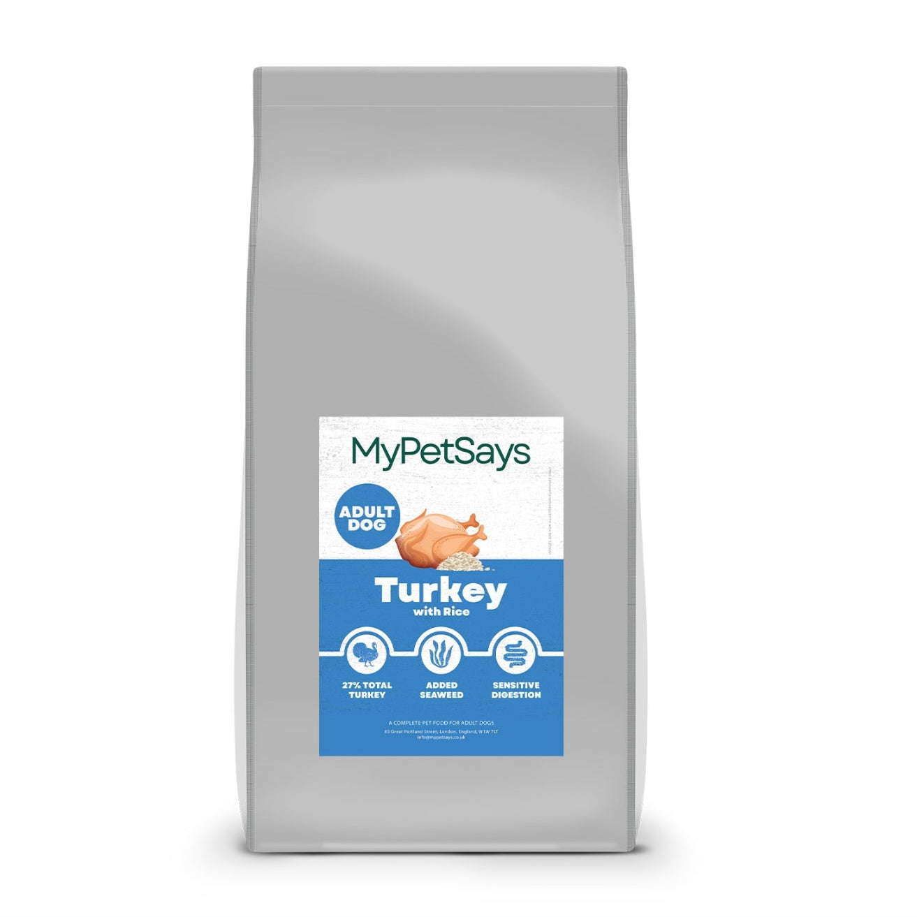 Super Premium Adult Dog Food - Turkey & Rice
