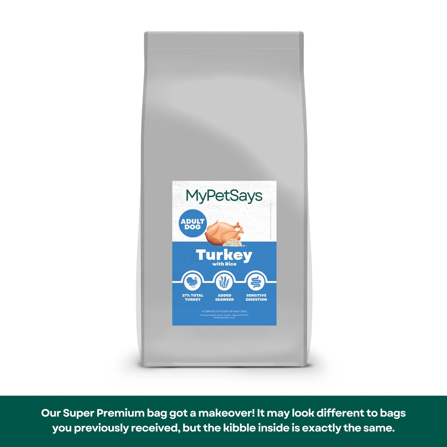Super Premium Adult Dog Food - Turkey & Rice