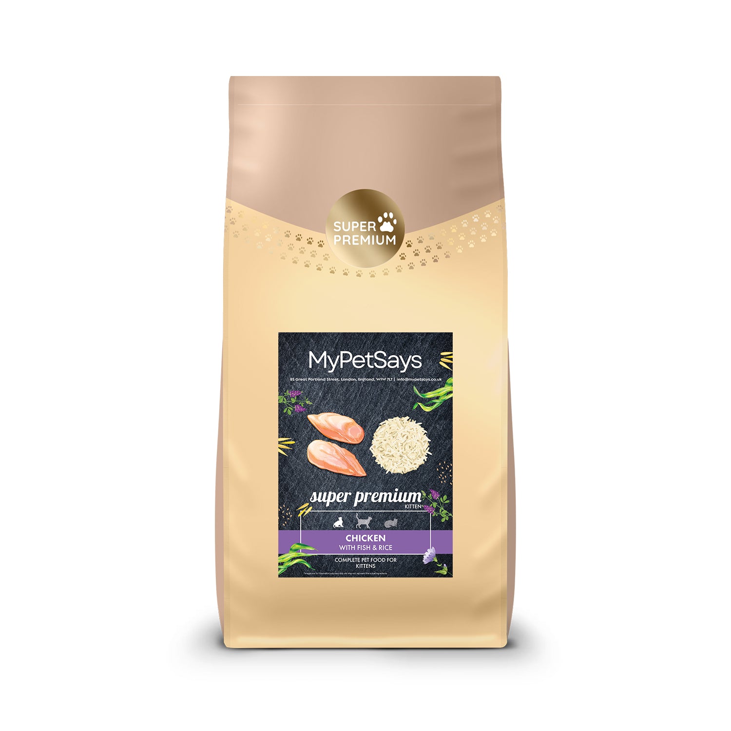 Super Premium Kitten Food - Chicken & White Fish