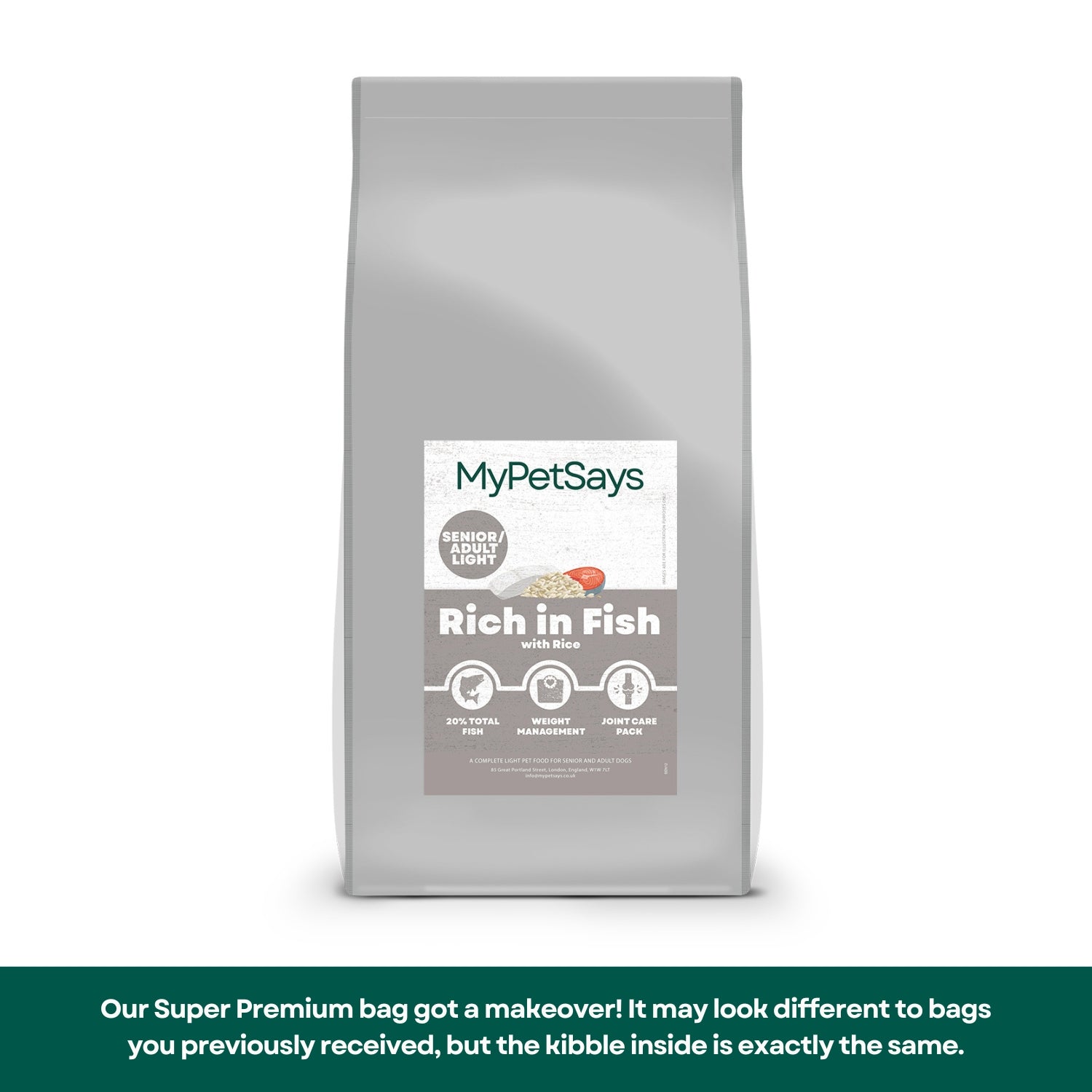 Super Premium Senior Light Dog Food - Fish & Rice