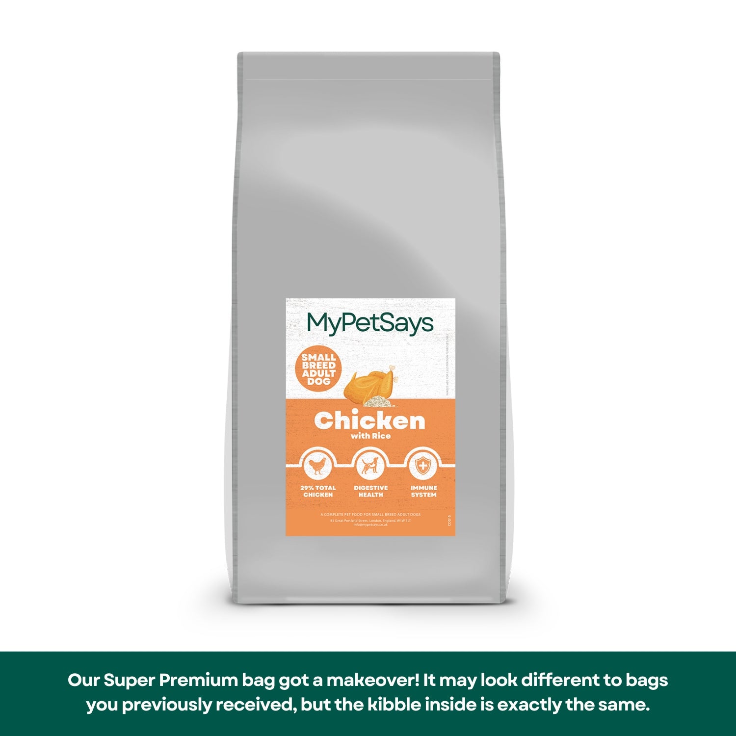 Super Premium Small Breed Adult Dog Food - Chicken & Rice