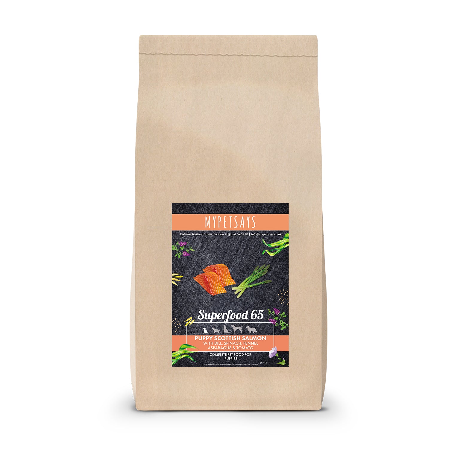 Superfood 65 Puppy Food - Scottish Salmon 15kg Bag