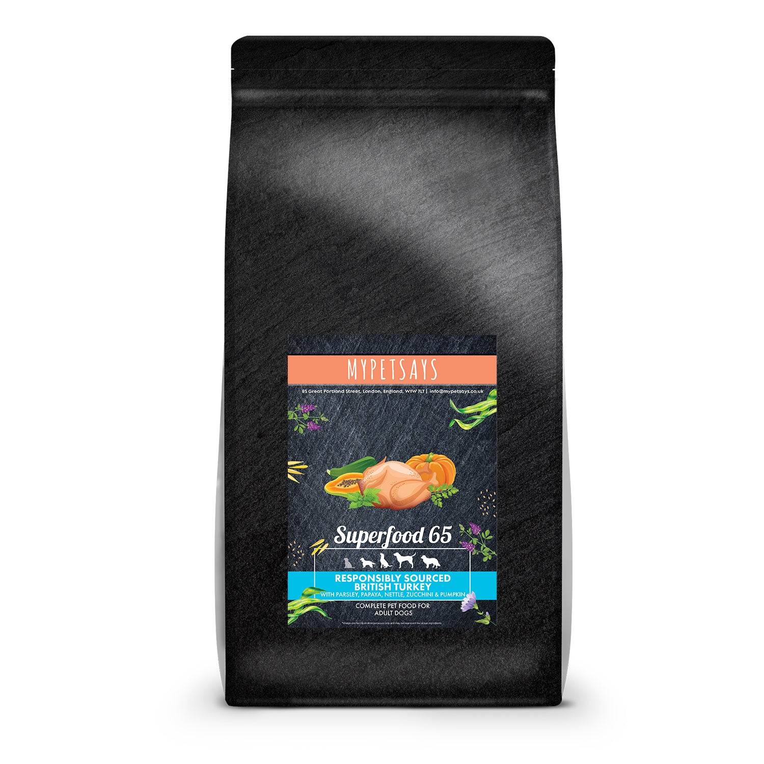 Superfood 65 Adult Dog Food - Responsibly Sourced British Turkey & Pork