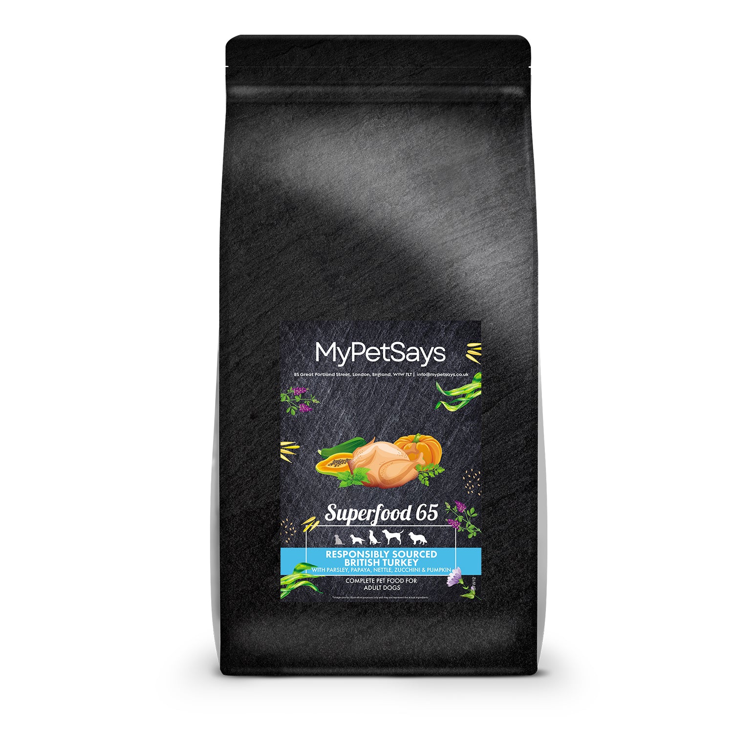 Superfood 65 Adult Dog Food - Responsibly Sourced British Turkey & Pork