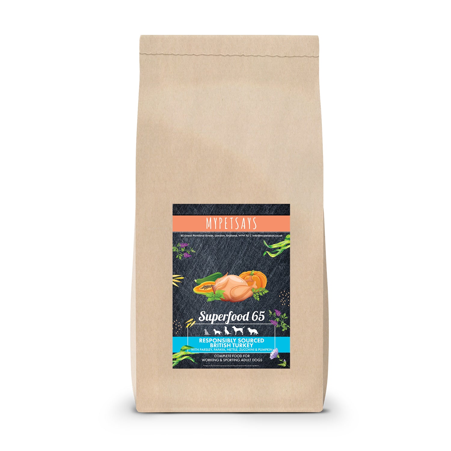 Superfood 65 Adult Dog Food - Responsibly Sourced British Turkey & Pork