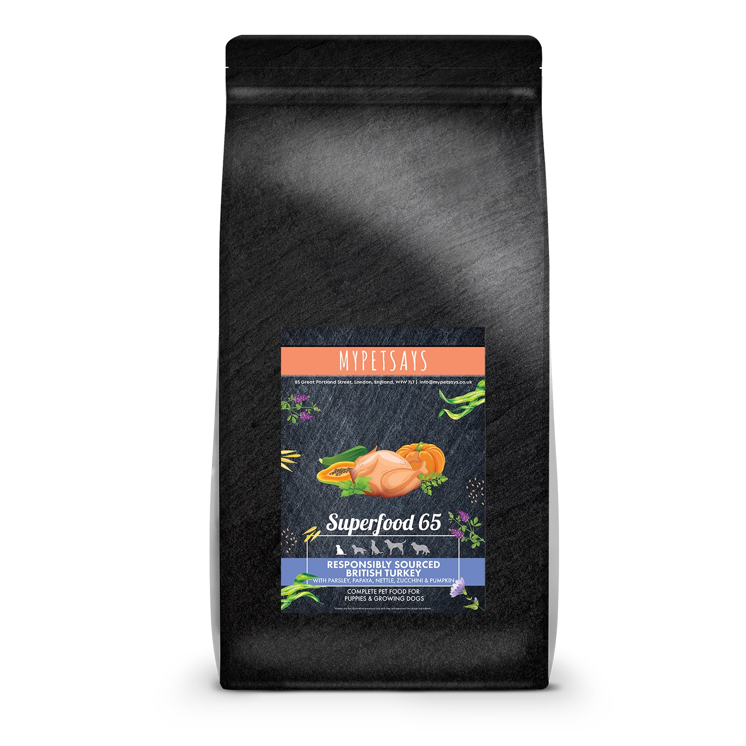 Superfood 65 Puppy Food - Responsibly Sourced British Turkey & Pork